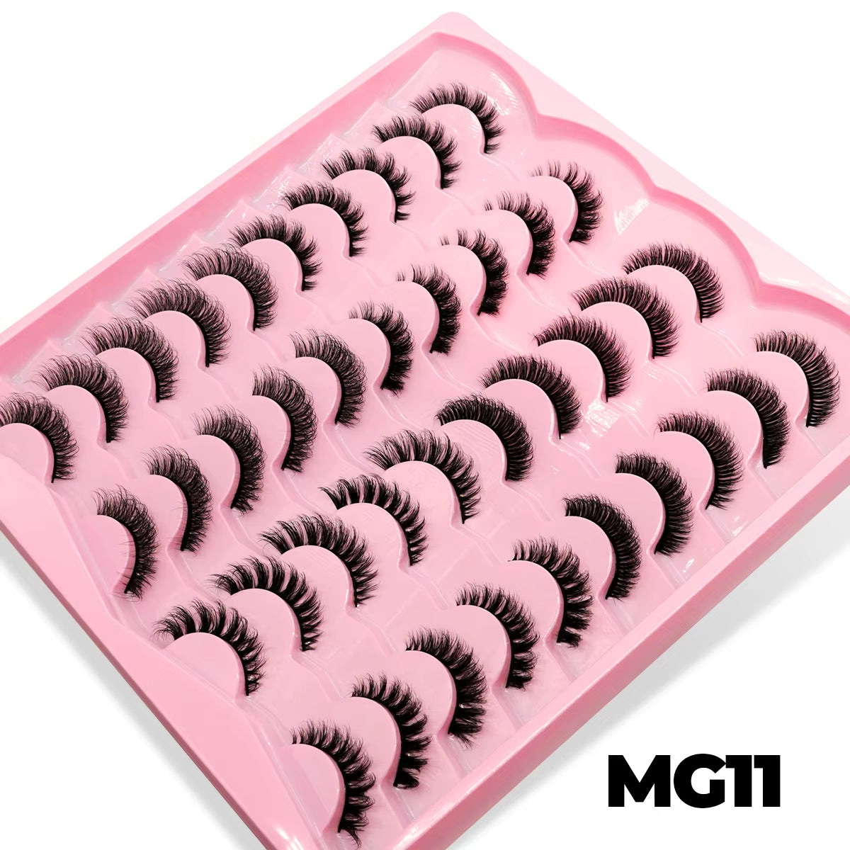 Lashes 7/20 Pairs Russian Strip Eyelashes 3D Faux Mink Lashes Fluffy Soft Wispy Reusable Eyelashes Makeup