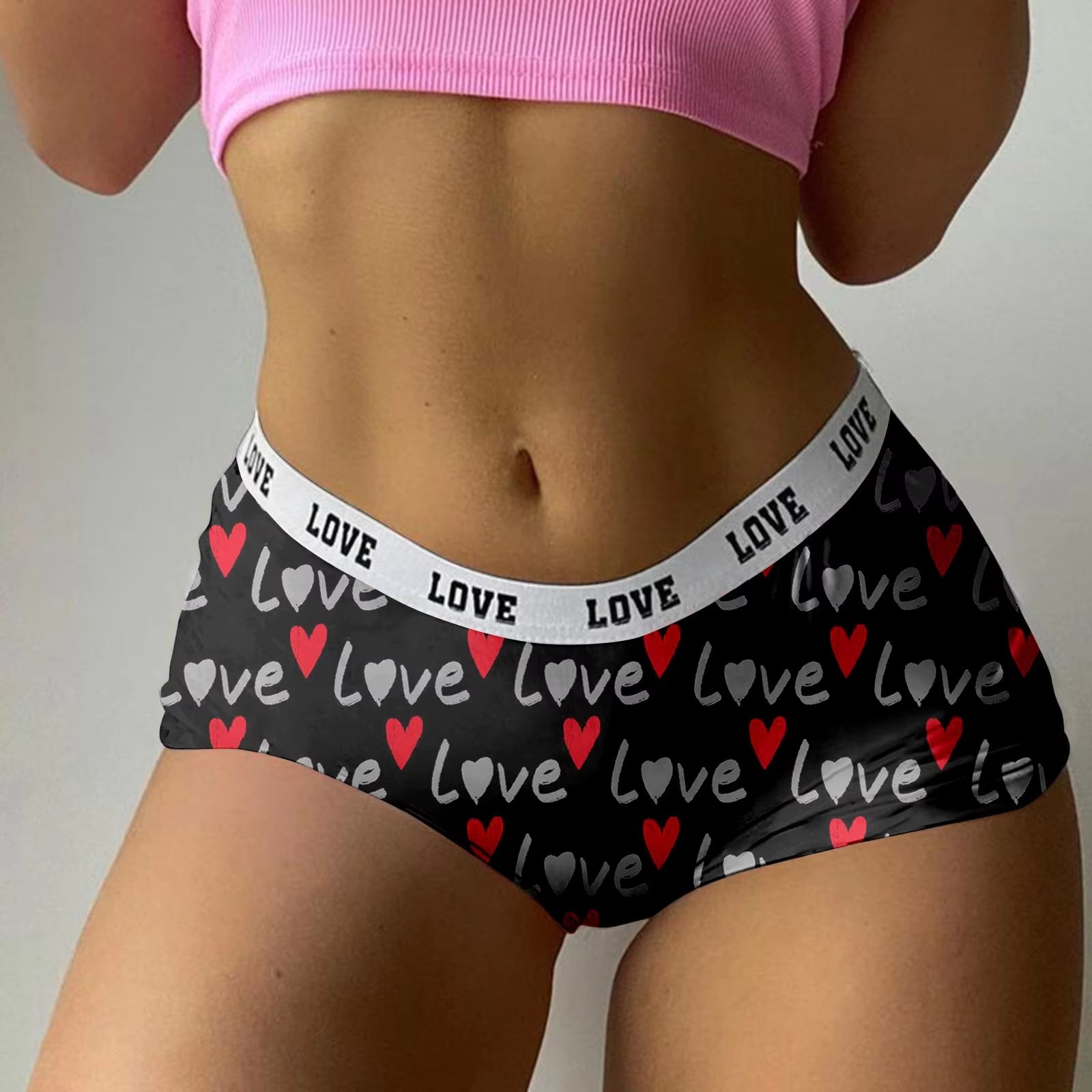 Sexy Panties Womens Underwear Red Valentine'S Day Lingerie Briefs Breathable Push up Thongs Ladies Comfortable Intimate