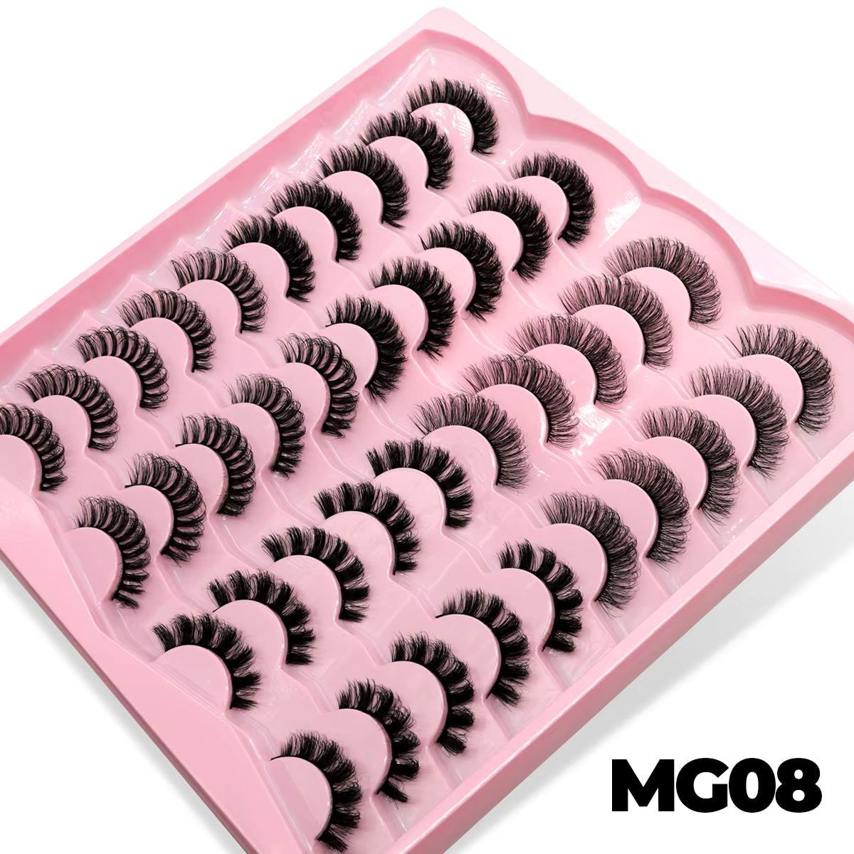 Lashes 7/20 Pairs Russian Strip Eyelashes 3D Faux Mink Lashes Fluffy Soft Wispy Reusable Eyelashes Makeup