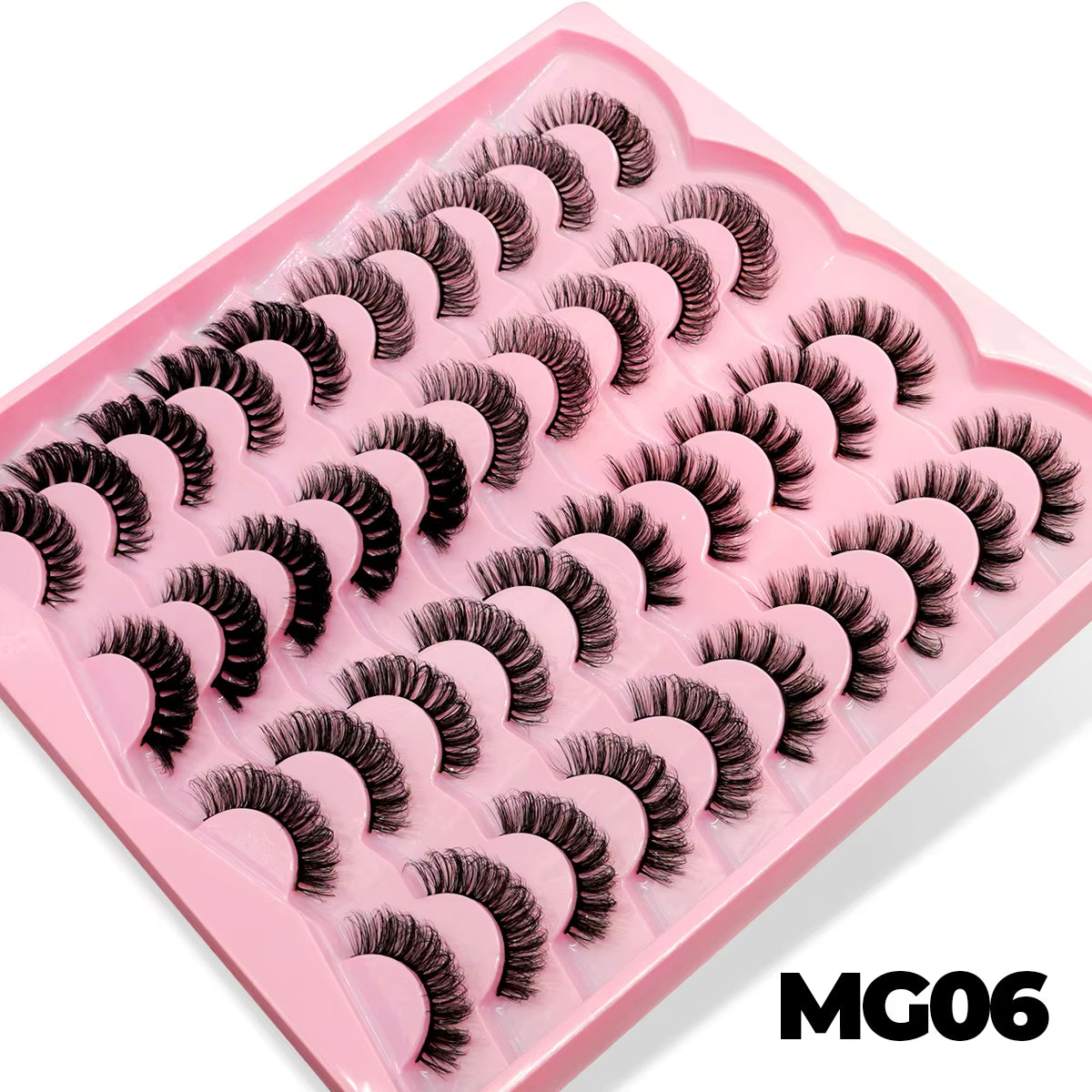 Lashes 7/20 Pairs Russian Strip Eyelashes 3D Faux Mink Lashes Fluffy Soft Wispy Reusable Eyelashes Makeup