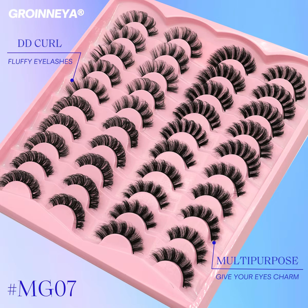 Mix Fake Eyelashes 3D Mink Lashes Fluffy Soft Wispy Eyelash Extension 4 Styles Mink False Eyelashes Makeup